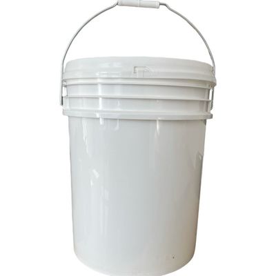 Personalizar el cubo de plástico de pintura de plástico transparente para aplicaciones de grado de alimentos