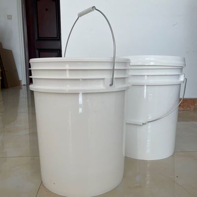 Personalizar el cubo de plástico de pintura de plástico transparente para aplicaciones de grado de alimentos