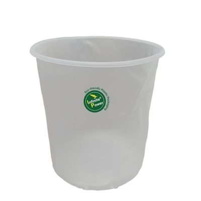 Personalizar el cubo de plástico de pintura de plástico transparente para aplicaciones de grado de alimentos
