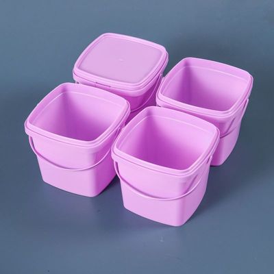 Baldes de plástico personalizados de 300ml 500mL 750ml con tapa para yogur helado ajo pasta y salsa