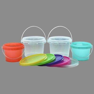 Baldes de plástico personalizados de 300ml 500mL 750ml con tapa para yogur helado ajo pasta y salsa