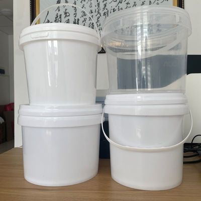 Personalizar Sí 2L 3L 4L 5L balde de plástico con tapa Negro y duradero