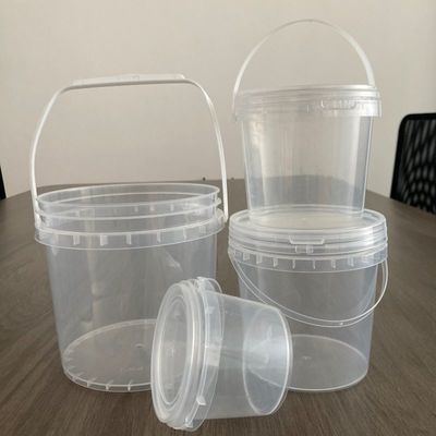1.0-2,5 mm de espesor Contenedor de barra de balde brillante de fácil apertura con mango conveniente
