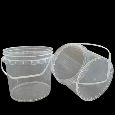1.0 a 2.5 MM de espesor Cubo de plástico transparente para herramientas de mariscos incluido