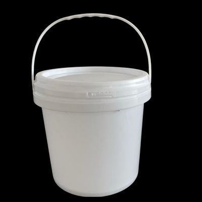 Impresión por pantalla de seda/transferencia de calor/IML de cubos de plástico blanco personalizados para alimentos para mascotas