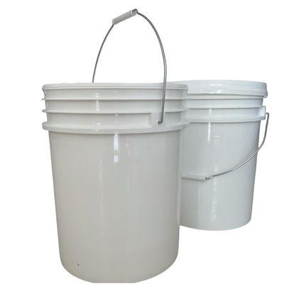 20L Cubo de plástico negro para herramientas Cubo de cubierta y manija
