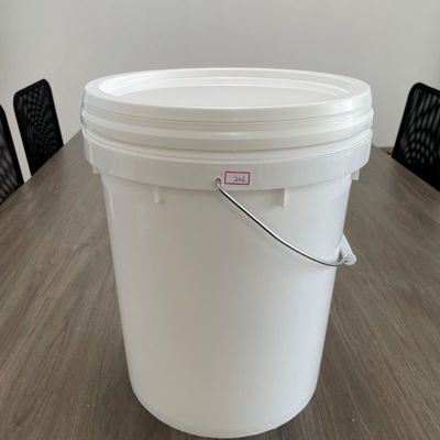 20L Cubo de plástico negro para herramientas Cubo de cubierta y manija