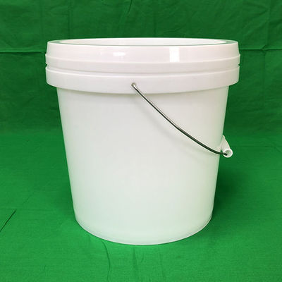 15L de plástico de cubo redondo de cubo blanco Snack rendimiento con GAP / ISO / FDA Certificado