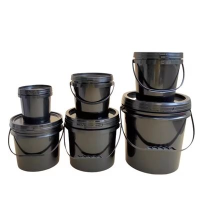 Personalizar 3L 5L 8L 10L 15L Cubo de plástico Negro o blanco con tapa de material HDPE