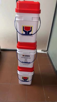 20L 25L Bucket de plástico HDPE negro resistente a la tierra para la construcción Epoxy de alta capacidad