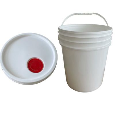 5 gal de plástico de grado alimenticio baldes con mango de metal personalizar el grosor de 1,0 a 2,5 mm