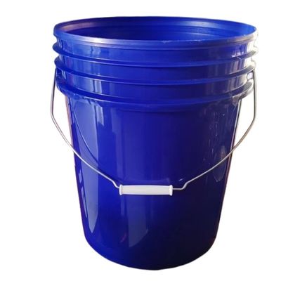 5 gal de plástico de grado alimenticio baldes con mango de metal personalizar el grosor de 1,0 a 2,5 mm