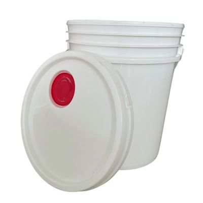 5 gal de plástico de grado alimenticio baldes con mango de metal personalizar el grosor de 1,0 a 2,5 mm