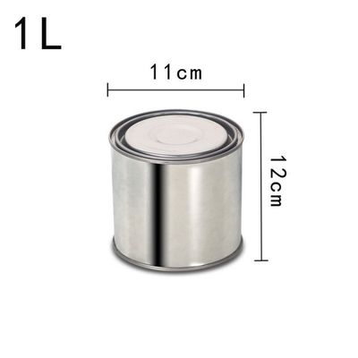 1L-5L Jarrón de metal redondo personalizado para manija de pintura y salsa o sin manija