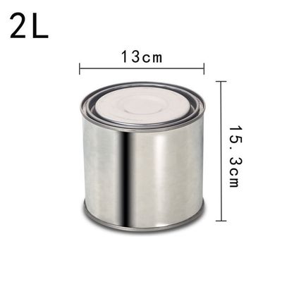 1L-5L Jarrón de metal redondo personalizado para manija de pintura y salsa o sin manija