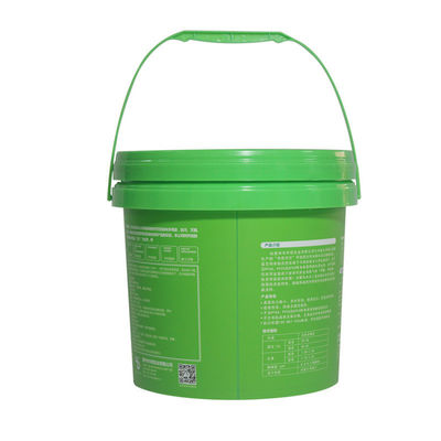 Cubo de plástico redondo de grado industrial con material ecológico y opciones de impresión