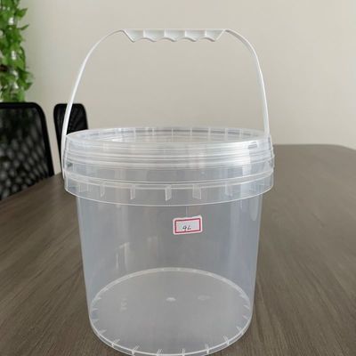 Contenedor de miel de caramelo de yogur Cubo de plástico redondo con tapa de 1,0 a 2,5 mm de espesor
