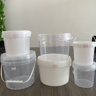 Contenedor de miel de caramelo de yogur Cubo de plástico redondo con tapa de 1,0 a 2,5 mm de espesor