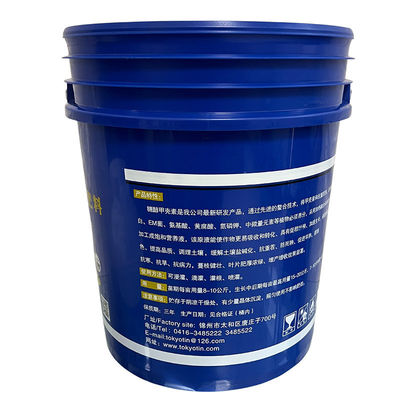 1.0-2.5 mm de espesor GAP/ISO/FDA Se aprueba el cubo de plástico para pintura en 5L 10L 20L 25L 30L