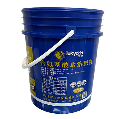 Cubo de pintura sellado de 10L con transferencia de calor de pantalla de seda de impresión o IML y accesorios