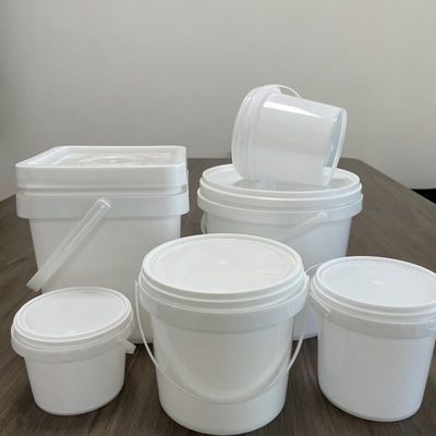 1 galón de la leche de las bañeras de yogur helado de alimentos de plástico balde con tapa y polipropileno