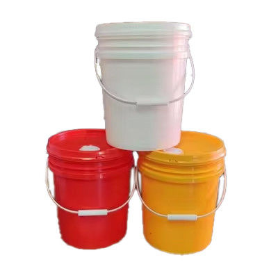 Cubo de plástico de 5 galones de grasa personalizado con mango de tapa e impresión de transferencia de calor