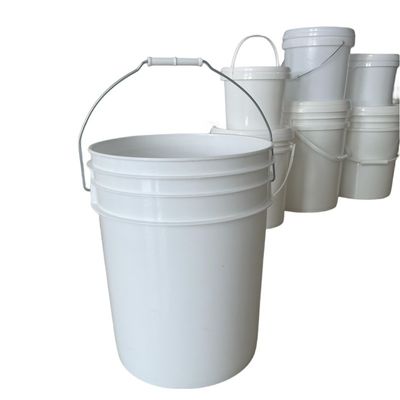 Personaliza el contenedor de cubo de plástico redondo de polipropileno 20L 25L para encurtidos y duradero