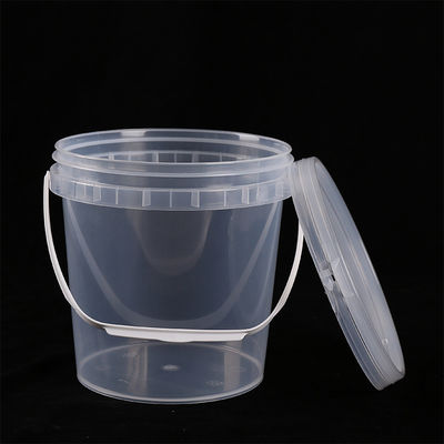 Accesorios transparentes cubos tapa y mango para 1-5L de alimentos sin riesgos de plástico cubo de yogur balde de leche