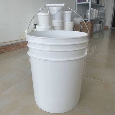Contenedor de semillas de 5 galones de cubo con accesorios, manija de tapa y diseño transparente