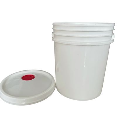 Cubo de plástico personalizado de 5 galones y 6 galones para transferencia de calor Impresión de aceite lubricante 20L 25L