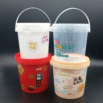 Bucket de plástico de tapa fácil de abrir y cerrar en tamaños 3L-25L para aplicaciones personalizadas