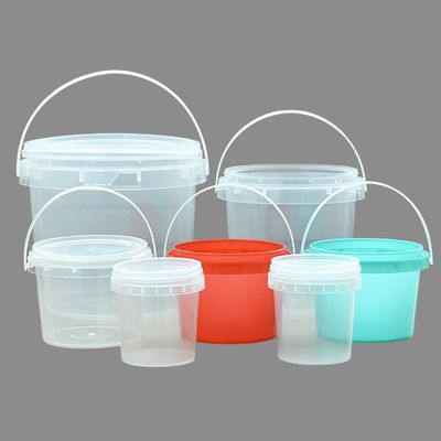 Bucket de plástico de tapa fácil de abrir y cerrar en tamaños 3L-25L para aplicaciones personalizadas