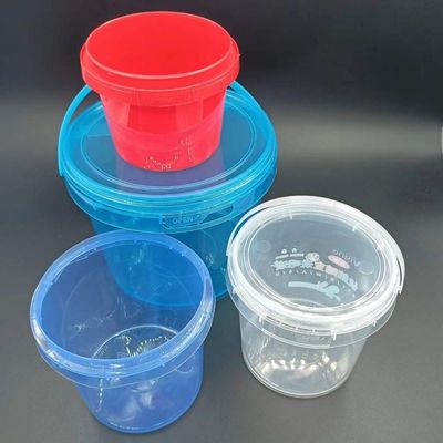 Personalizar 32 oz Contenedor de dulces 1L Cubo claro con luz led Popcorn Cubo de plástico