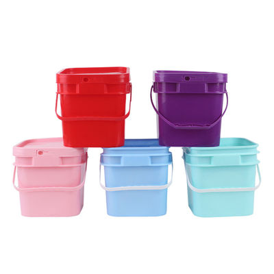 Cubo de plástico seguro para alimentos de 1L - 25L Cubo con tapa templada