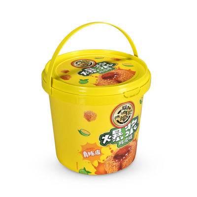 Yogur de dulces en cubos de plástico 300 ml 500 ml 1 L recipiente blanco con tapa
