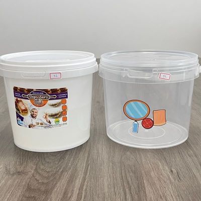Precios de fábrica Cubo de plástico 1L 2L 3L 4L 5L Contenedor de alimentos
